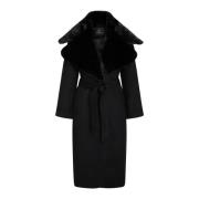 Zwarte Women Catarinabbfurra Coat Jas Bruuns Bazaar , Black , Dames