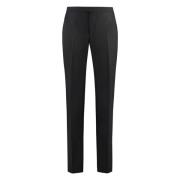 Wollen broek met zakken Z Zegna , Black , Heren