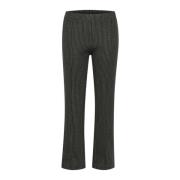 Donkergrijze Pinstripe Straight-Leg Broek Part Two , Gray , Dames