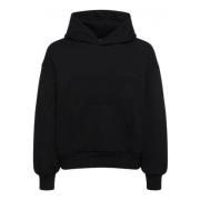 Zwarte Sweater met Capuchon en Kangoeroezak Garment Workshop , Black ,...