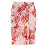 Barocco Sea Print Rok Roze Versace , Pink , Dames