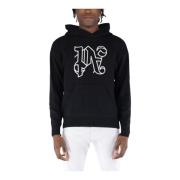 Monogram Gebreide Hoody Palm Angels , Black , Heren