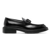 Zwarte leren mocassins met Horsebit Tod's , Black , Heren