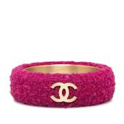 Pre-owned Metal bracelets Chanel Vintage , Pink , Dames