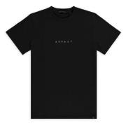 Zwart Geborduurd T-shirt Trendy Design Aspact , Black , Heren