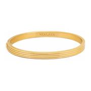 Mens Gold Gentleman Bangle Nialaya , Yellow , Heren