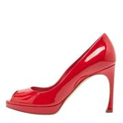 Pre-owned Leather heels Dior Vintage , Red , Dames