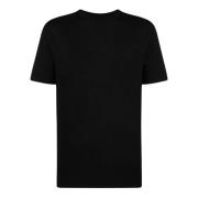 Zwarte Katoenen T-shirt met Logo Print Jil Sander , Black , Heren