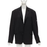 Pre-owned Wool outerwear Balenciaga Vintage , Black , Dames