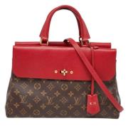 Pre-owned Fabric totes Louis Vuitton Vintage , Red , Dames