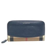 Pre-owned Canvas wallets Burberry Vintage , Blue , Dames