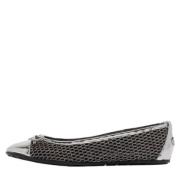 Pre-owned Leather flats Jimmy Choo Pre-owned , Gray , Dames