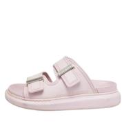 Pre-owned Rubber flats Alexander McQueen Pre-owned , Pink , Dames