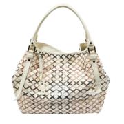 Pre-owned Leather totes Burberry Vintage , Beige , Dames