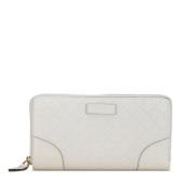 Pre-owned Leather wallets Gucci Vintage , White , Dames