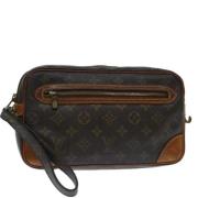 Pre-owned Canvas clutches Louis Vuitton Vintage , Brown , Dames