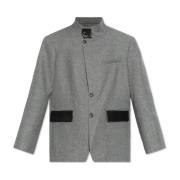 Blazer met visgraatpatroon The Mannei , Gray , Dames