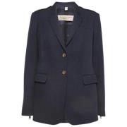 Pre-owned Cotton outerwear Burberry Vintage , Blue , Dames