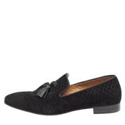 Pre-owned Suede flats Christian Louboutin Pre-owned , Black , Heren