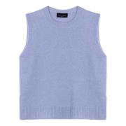 Stijlvol Gebreid Vest Roberto Collina , Blue , Dames