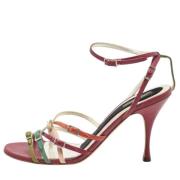 Pre-owned Leather sandals Dolce & Gabbana Pre-owned , Multicolor , Dam...