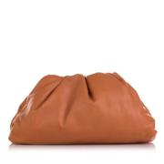 Pre-owned Leather clutches Bottega Veneta Vintage , Brown , Dames