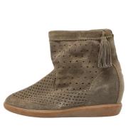 Pre-owned Suede boots Isabel Marant Pre-owned , Gray , Dames