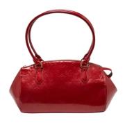 Pre-owned Leather louis-vuitton-bags Louis Vuitton Vintage , Red , Dam...