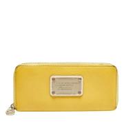 Pre-owned Leather wallets Marc Jacobs Pre-owned , Yellow , Dames