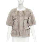 Pre-owned Fur outerwear Marni Pre-owned , Gray , Dames