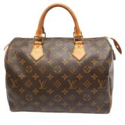 Pre-owned Leather pouches Louis Vuitton Vintage , Brown , Dames