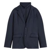 Waterdichte Blazer met Bib Herno , Blue , Heren