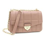 Pre-owned Leather shoulder-bags Michael Kors Pre-owned , Beige , Dames