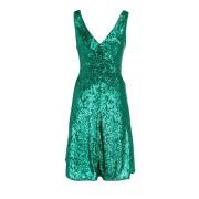 Groene Paillettenjurk - Zomerstijl Pinko , Green , Dames