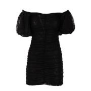 Elegante Korte Jurk Zwart Outlet Prijs Pinko , Black , Dames