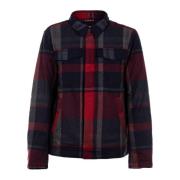 Mannen Winterjas Rood Deken Check Tommy Hilfiger , Red , Heren