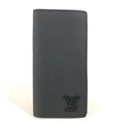 Pre-owned Leather wallets Louis Vuitton Vintage , Black , Dames