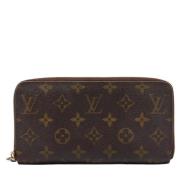 Pre-owned Coated canvas wallets Louis Vuitton Vintage , Brown , Dames