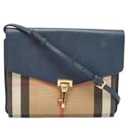 Pre-owned Canvas handbags Burberry Vintage , Blue , Dames