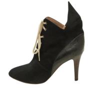 Pre-owned Leather boots Chloé Pre-owned , Black , Dames