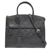 Pre-owned Leather louis-vuitton-bags Louis Vuitton Vintage , Black , D...