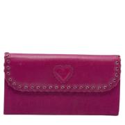 Pre-owned Canvas wallets Dior Vintage , Pink , Dames