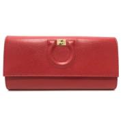 Pre-owned Leather wallets Salvatore Ferragamo Pre-owned , Red , Dames