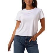 Elegant Wit T-shirt Twinset , White , Dames