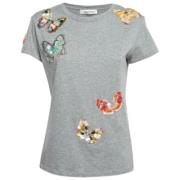 Pre-owned Cotton tops Valentino Vintage , Gray , Dames