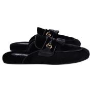 Pre-owned Velvet sandals Tom Ford Pre-owned , Black , Dames