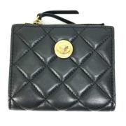 Pre-owned Leather wallets Versace Pre-owned , Black , Dames