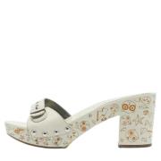 Pre-owned Leather sandals Marc Jacobs Pre-owned , Beige , Dames