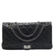 Pre-owned Leather chanel-bags Chanel Vintage , Black , Dames