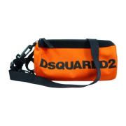 Oranje Tassen voor een Stijlvolle Look Dsquared2 , Orange , Heren